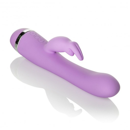 Перезаряжаемый сиреневый вибромассажер Rechargeable Triple Motor Jack Rabbit - 18 см. - California Exotic Novelties