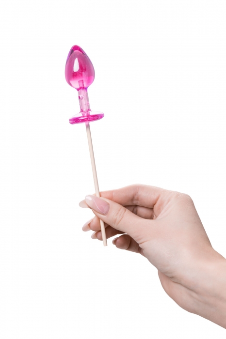 Розовый леденец  в форме анальной втулки со вкусом айриш крим - 29 гр. - Sosuчki - купить с доставкой в Краснодаре