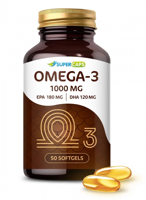 Пищевая добавка SuperCaps OMEGA-3 - 50 капсул (1000 мг) - SuperCaps - купить с доставкой в Краснодаре