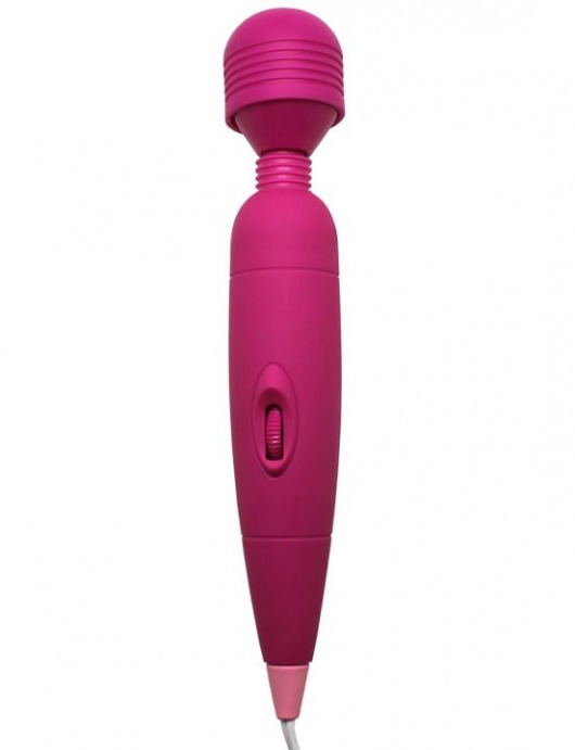 Розовый жезловый вибратор - 25,5 см. - Eroticon