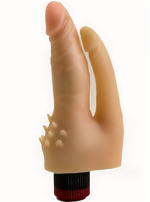 Анально-вагинальный вибромассажёр с шипами для массажа клитора - 17 см. - LOVETOY (А-Полимер)