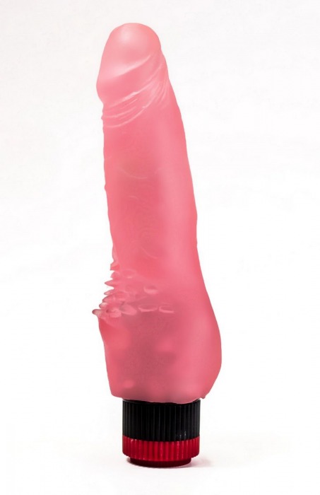 Розовый гелевый вибратор с шипами у основания - 17,8 см. - LOVETOY (А-Полимер)