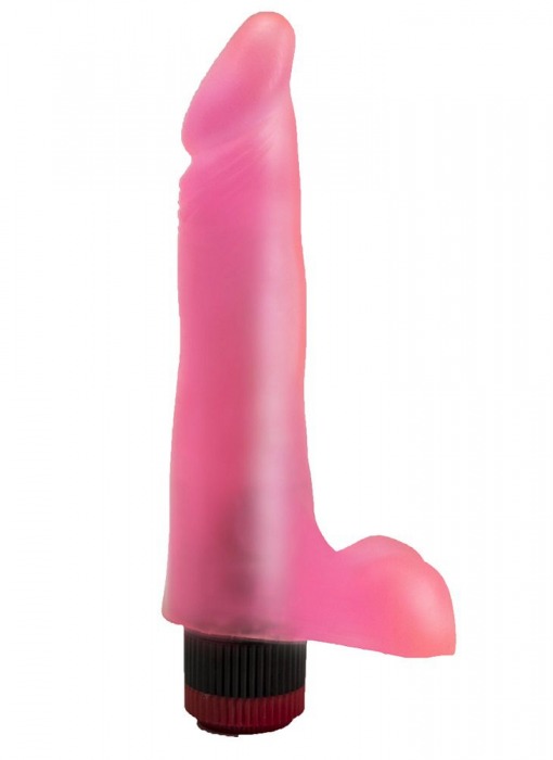 Гелевый розовый вибромассажёр - 17,8 см. - LOVETOY (А-Полимер)