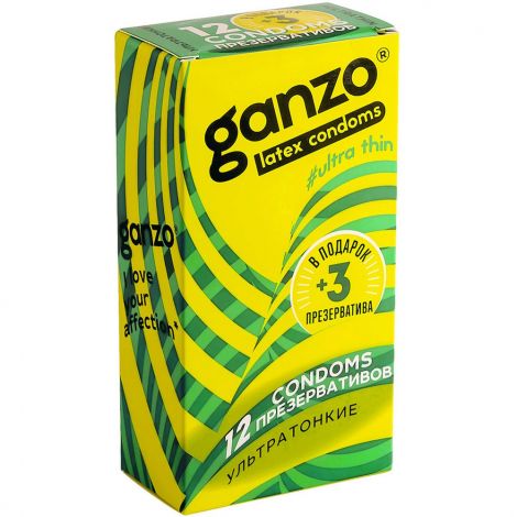 Ультратонкие презервативы Ganzo Ultra thin - 15 шт. - Ganzo - купить с доставкой в Краснодаре