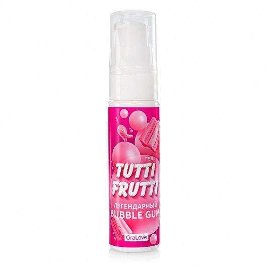 Интимный гель на водной основе Tutti-Frutti Bubble Gum - 30 гр. - Биоритм - купить с доставкой в Краснодаре