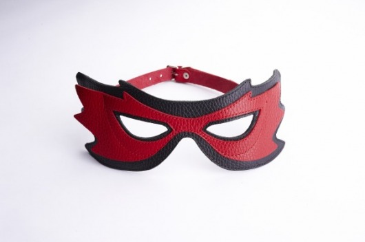 Красно-чёрная маска на глаза с разрезами - Sitabella - купить с доставкой в Краснодаре