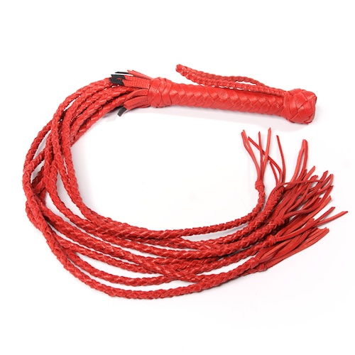 Красная кожаная плеть с 9 хвостами - Sitabella - купить с доставкой в Краснодаре
