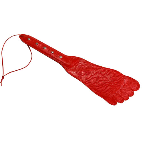 Красная хлопалка в форме ступни - 34,5 см. - Sitabella - купить с доставкой в Краснодаре