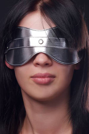 Серебристая маска на глаза - Sitabella - купить с доставкой в Краснодаре