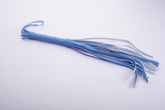 Голубая мини-плеть с 20 хвостами - 40 см. - Sitabella - купить с доставкой в Краснодаре