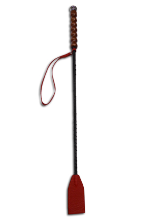 Красный стек с фигурной рукоятью - 62 см. - Sitabella - купить с доставкой в Краснодаре