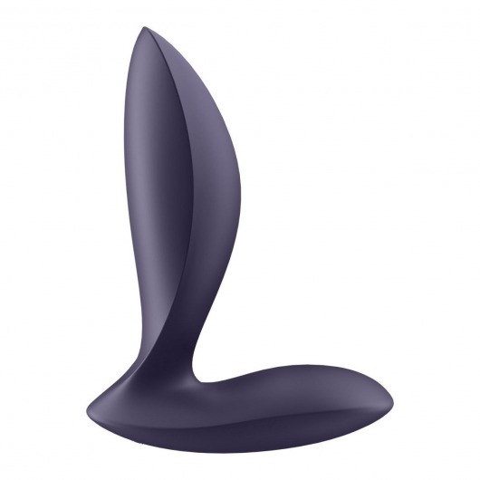 Фиолетовый анальный вибростимулятор Power Plug - Satisfyer - в Краснодаре купить с доставкой