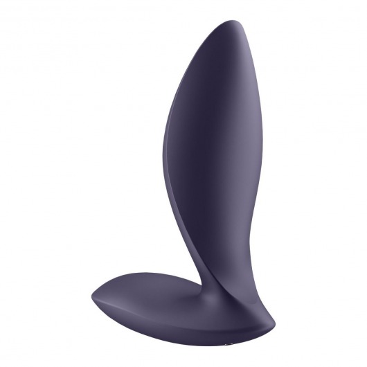 Фиолетовый анальный вибростимулятор Power Plug - Satisfyer - в Краснодаре купить с доставкой