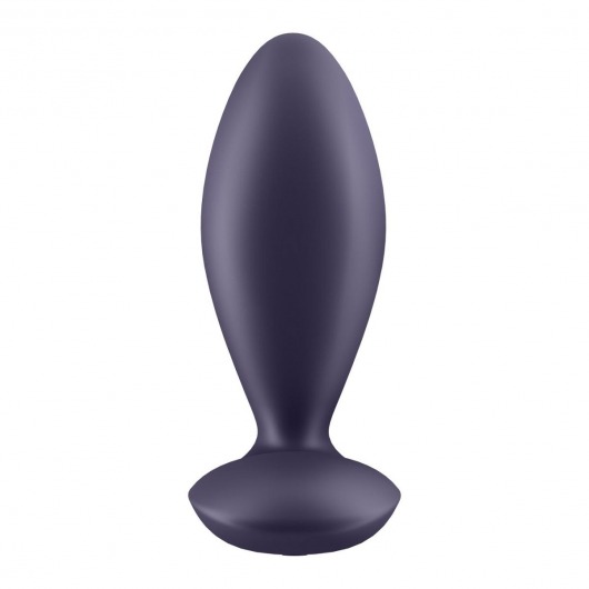 Фиолетовый анальный вибростимулятор Power Plug - Satisfyer - в Краснодаре купить с доставкой