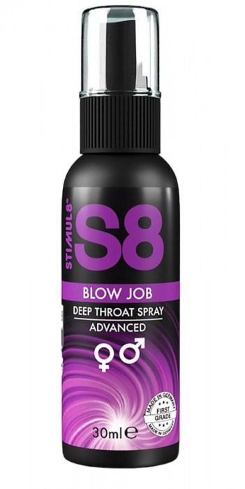 Лубрикант для орального секса S8 Deep Throat Spray - 30 мл. - Stimul8 - купить с доставкой в Краснодаре