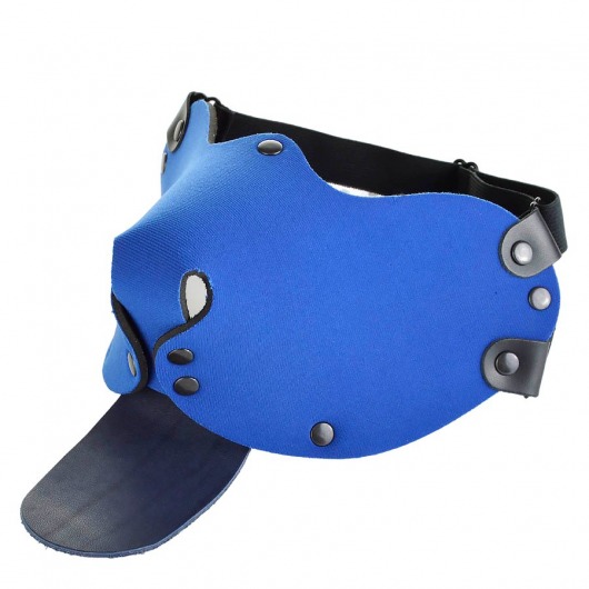 Синяя неопреновая маска  Дог - Sitabella - купить с доставкой в Краснодаре