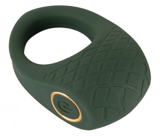 Зеленое эрекционное виброкольцо Luxurious Vibro Cock Ring - Orion - в Краснодаре купить с доставкой