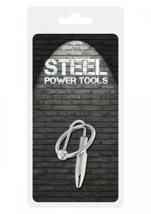 Эрекционное кольцо со стимулятором уретры Penisplug W Glansring - Steel Power Tools - купить с доставкой в Краснодаре