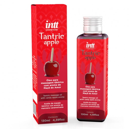 Массажное масло Tantric Apple с ароматом яблока - 130 мл. - INTT - купить с доставкой в Краснодаре
