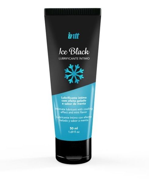 Лубрикант на водной основе Ice Black с ледяным эффектом - 50 мл. - INTT - купить с доставкой в Краснодаре