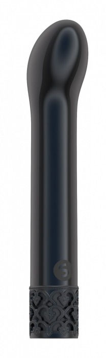 Черный мини-вибратор G-точки Jewel - 12 см. - Shots Media BV