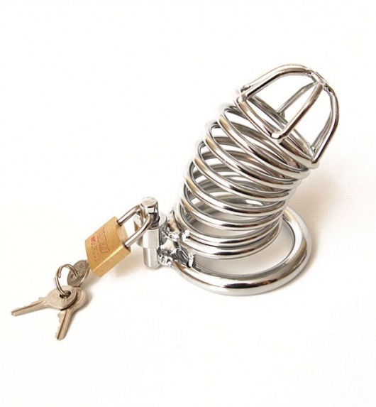 Серебристый металлический пояс верности с ключами - Notabu - купить с доставкой в Краснодаре