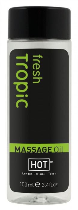 Массажное масло для тела Tropic Fresh - 100 мл. - HOT - купить с доставкой в Краснодаре