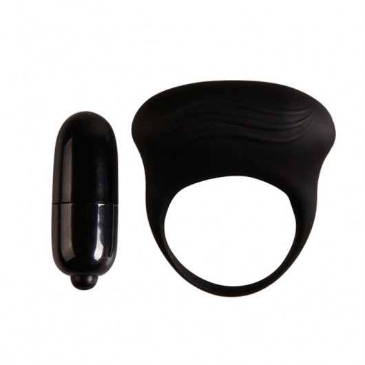 Черное вибрирующее эрекционное кольцо - Baile - в Краснодаре купить с доставкой