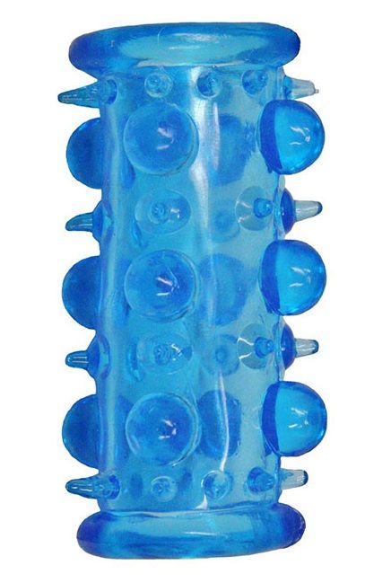 Голубая насадка с шипами и шишечками LUST CLUSTER - Dream Toys - в Краснодаре купить с доставкой