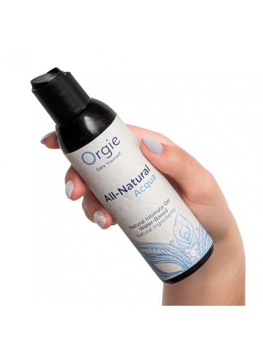Интимный гель на водной основе Orgie All-Natural Acqua - 150 мл. - ORGIE - купить с доставкой в Краснодаре