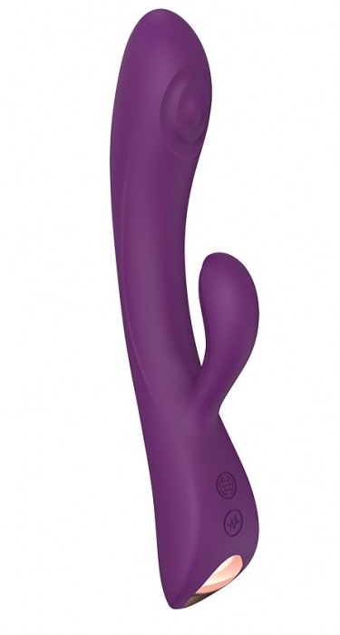 Фиолетовый вибратор-кролик Bunny   Clyde - 22,5 см. - Love to Love