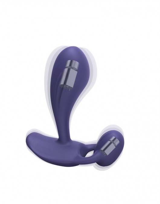 Темно-синий вибромассажер Witty P G Vibrator with Remote Control - Love to Love - в Краснодаре купить с доставкой