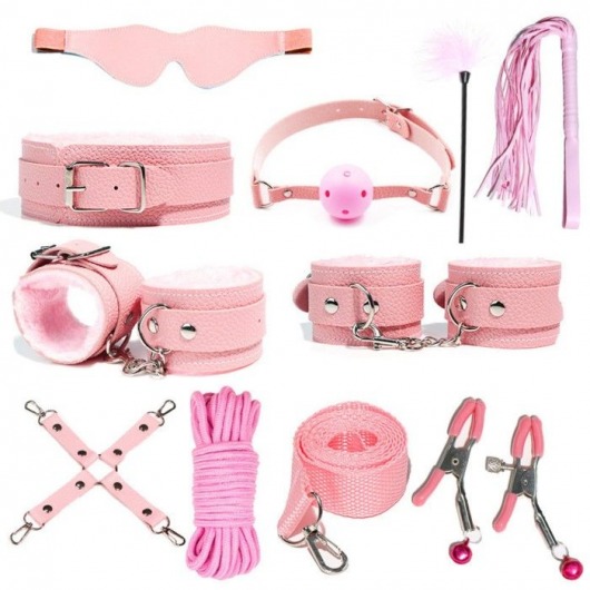 Розовый БДСМ-набор «Оки-Чпоки» из 11 предметов - Сима-Ленд - купить с доставкой в Краснодаре