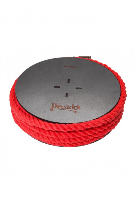 Красная веревка для шибари на катушке - 10 м. - Pecado - купить с доставкой в Краснодаре