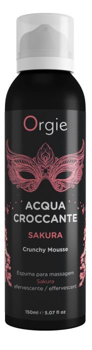 Хрустящая пенка для массажа Orgie Acqua Croccante Sakura с ароматом сакуры - 150 мл. - ORGIE - купить с доставкой в Краснодаре