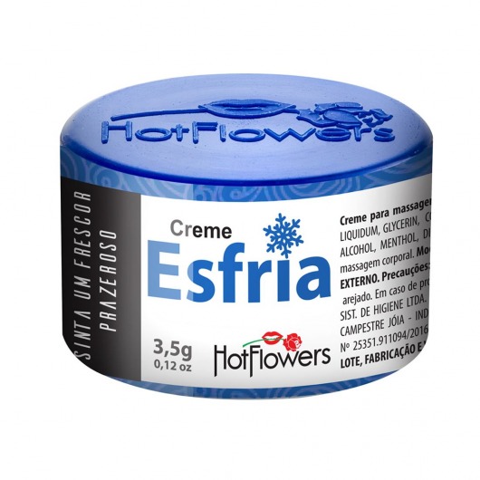 Возбуждающий крем Esfria с охлаждающим эффектом - 3,5 гр. - HotFlowers - купить с доставкой в Краснодаре