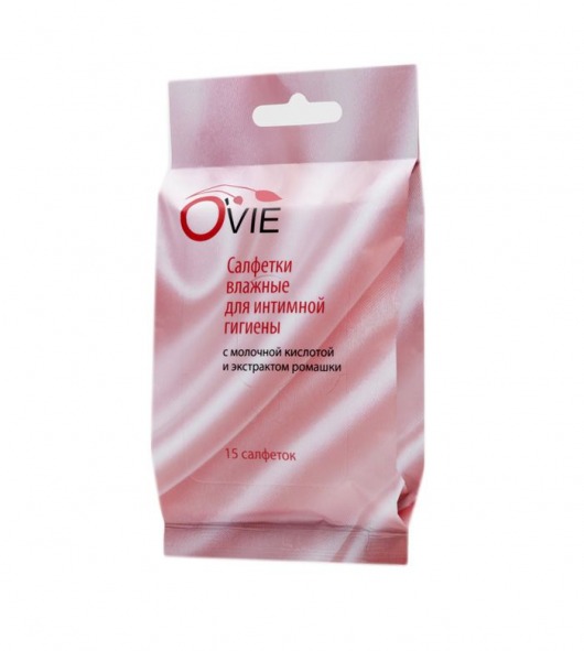 Влажные салфетки с молочной кислотой Ovie для интимной гигиены - 15 шт. - O`VIE - купить с доставкой в Краснодаре