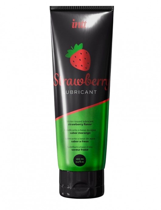 Смазка на водной основе с ароматом клубники Strawberry Lubricant - 100 мл. - INTT - купить с доставкой в Краснодаре