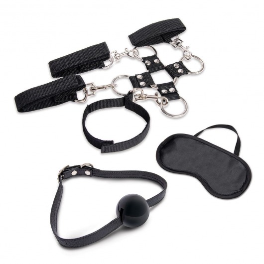 Набор для фиксации из 7 предметов Hogtie   Ball Gag Kit - Lux Fetish - купить с доставкой в Краснодаре