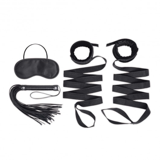 Эротический набор 4PC Bondage Bed Strap   Flogger Kit - Lux Fetish - купить с доставкой в Краснодаре