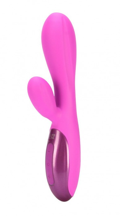 Розовый вибромассажер Excite 6x Rabbit Style со стимуляцией клитора - 17,8 см. - Topco Sales