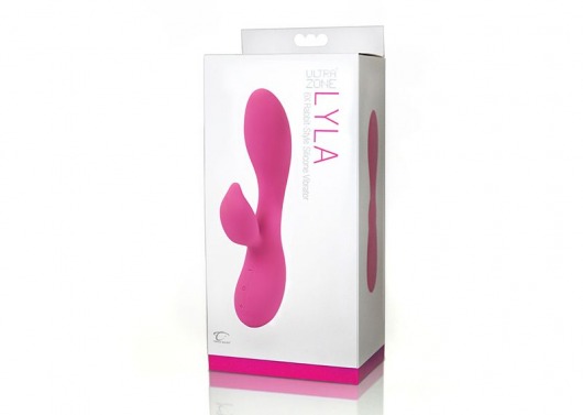 Розовый вибромассажер Lyla 6x Rabbit-Style со стимуляцией клитора - 17,8 см. - Topco Sales