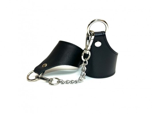 Черные гладкие кожаные наручники Black Phoenix - БДСМ Арсенал - купить с доставкой в Краснодаре