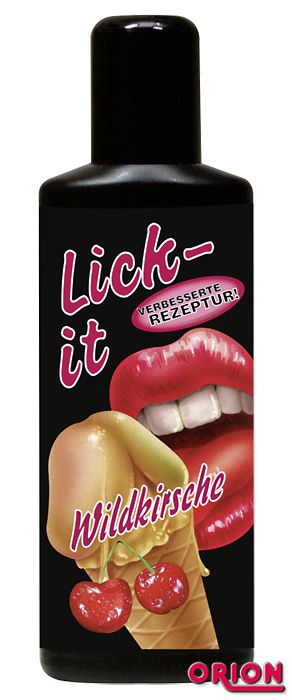 Съедобная смазка Lick It со вкусом вишни - 100 мл. - Orion - купить с доставкой в Краснодаре