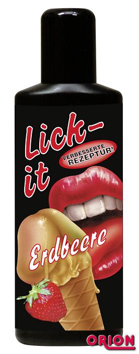 Съедобная смазка Lick It со вкусом земляники - 50 мл. - Orion - купить с доставкой в Краснодаре