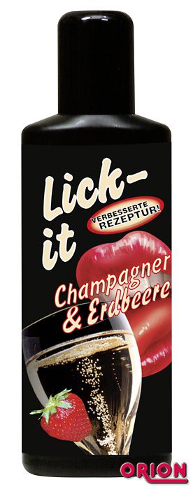 Смазка со вкусом клубники с шампанским Lick It - 50 мл. - Orion - купить с доставкой в Краснодаре