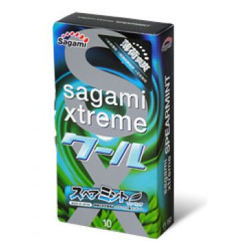 Презервативы Sagami Xtreme Mint с ароматом мяты - 10 шт. - Sagami - купить с доставкой в Краснодаре