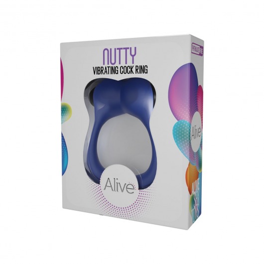 Синее эрекционное виброкольцо Nutty - Adrien Lastic - в Краснодаре купить с доставкой