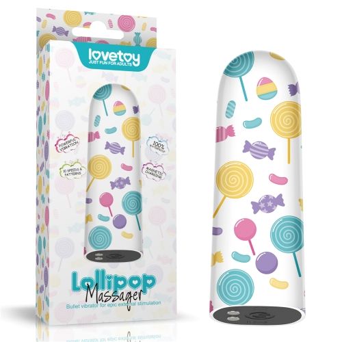 Мини-вибратор Rechargeable Lollipop Massager - 8,5 см. - Lovetoy