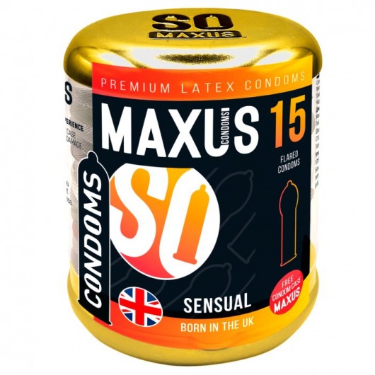 Презервативы анатомической формы Maxus Sensual - 15 шт. - Maxus - купить с доставкой в Краснодаре